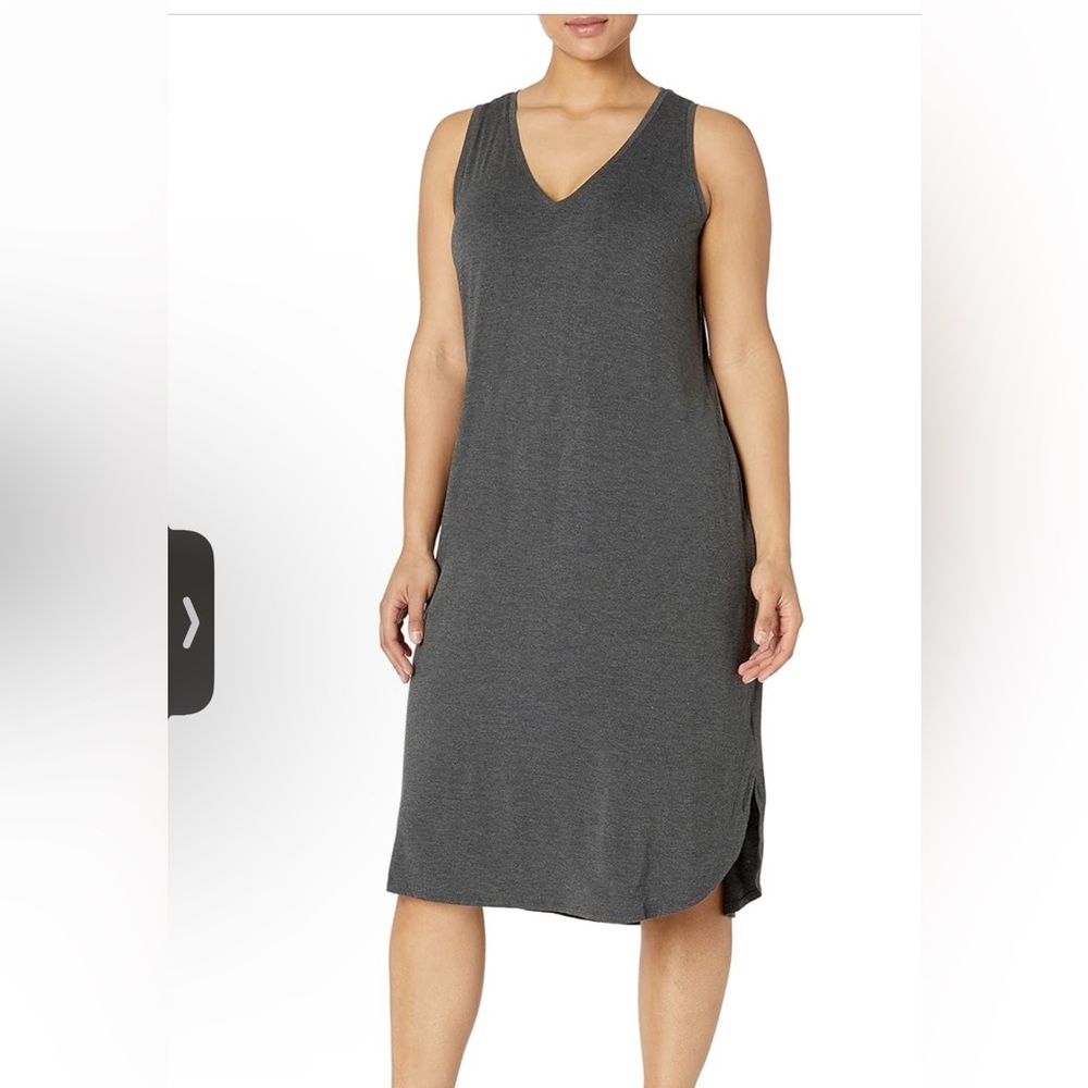 Elegant Gray Sleeveless Dress